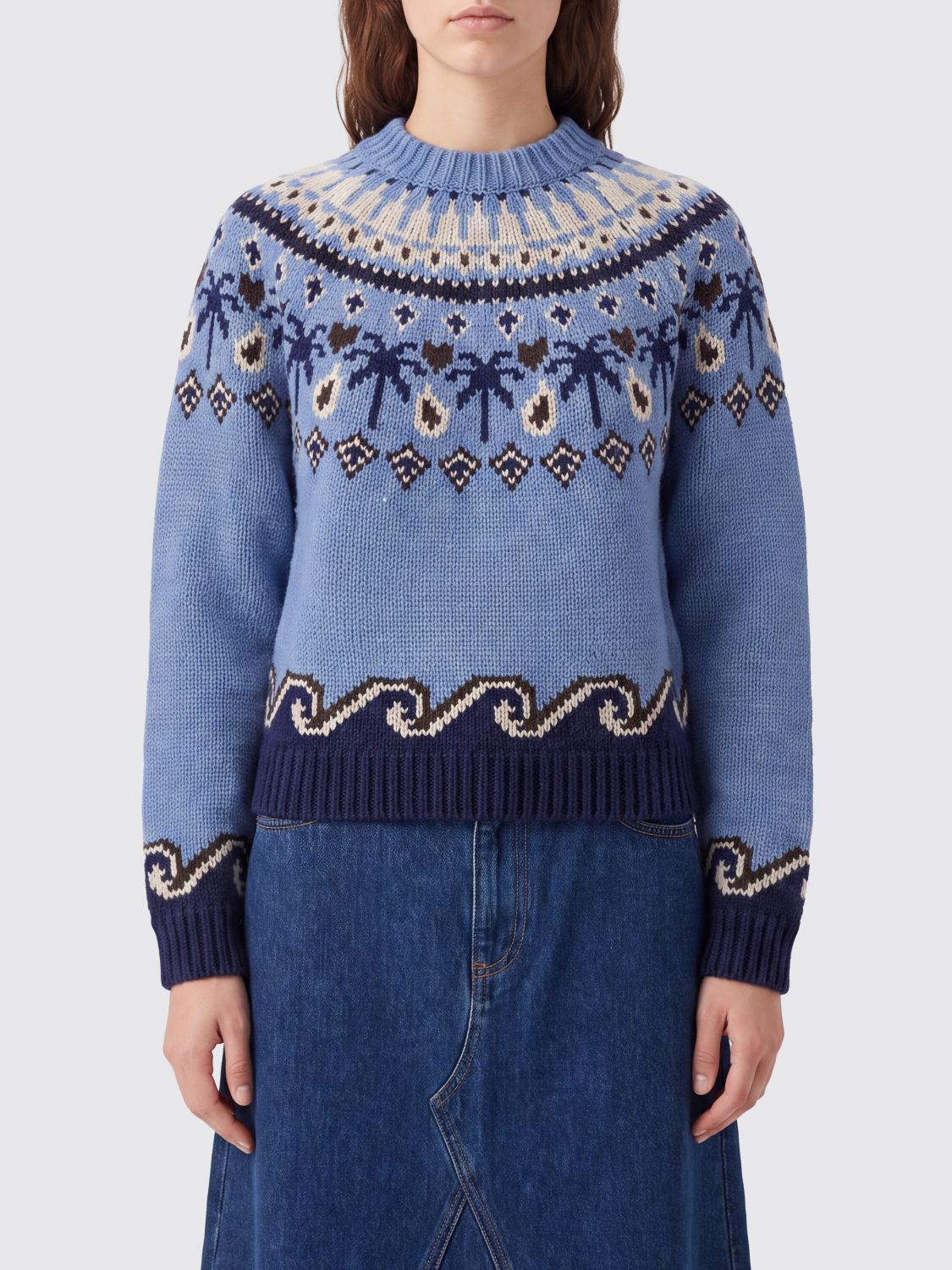 ALANUI Sweater Woman color Sky
