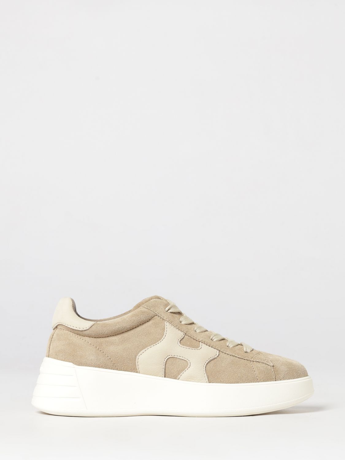Hogan Rebel Leather and Suede Sneakers with Chunky Sole