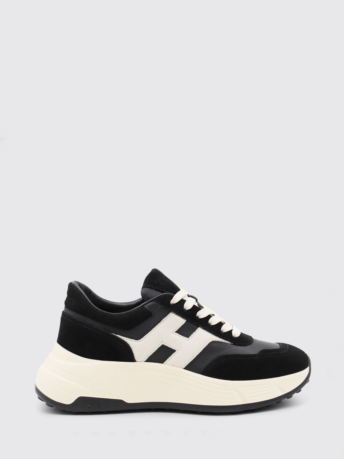 HOGAN Hi-Fi Sneaker aus Leder und Wildleder mit Chunky-Sohle