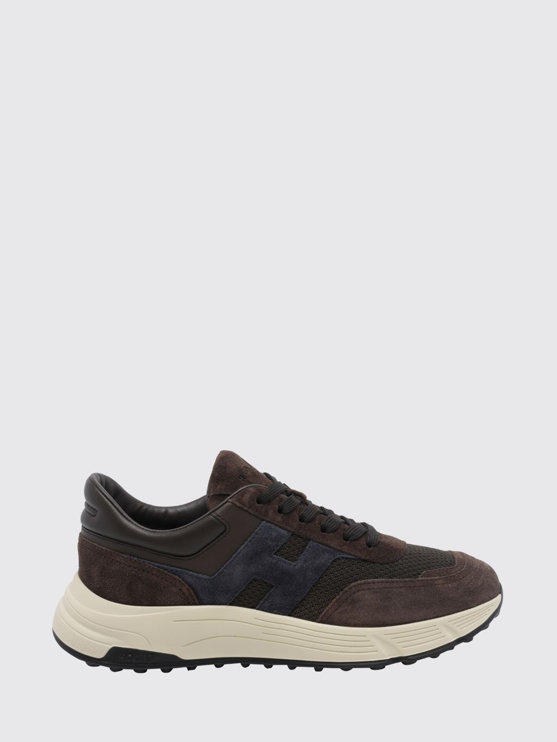 HOGAN Hyperlight Sneaker aus Leder und Mesh mit gezahnter Sohle