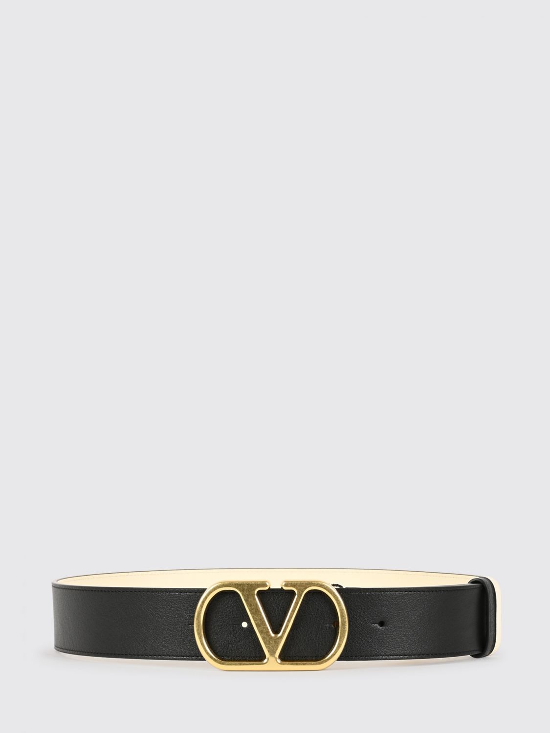 VALENTINO GARAVANI Cintura reversibile VLogo Signature in pelle di vitello liscia 4 cm
