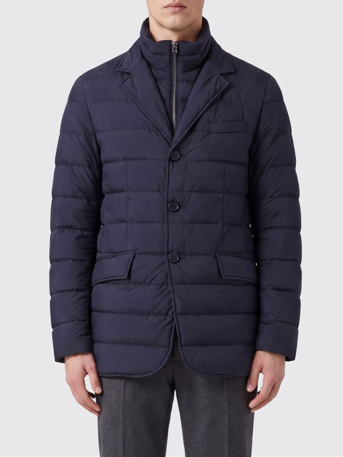 HERNO Jacket Men color Navy