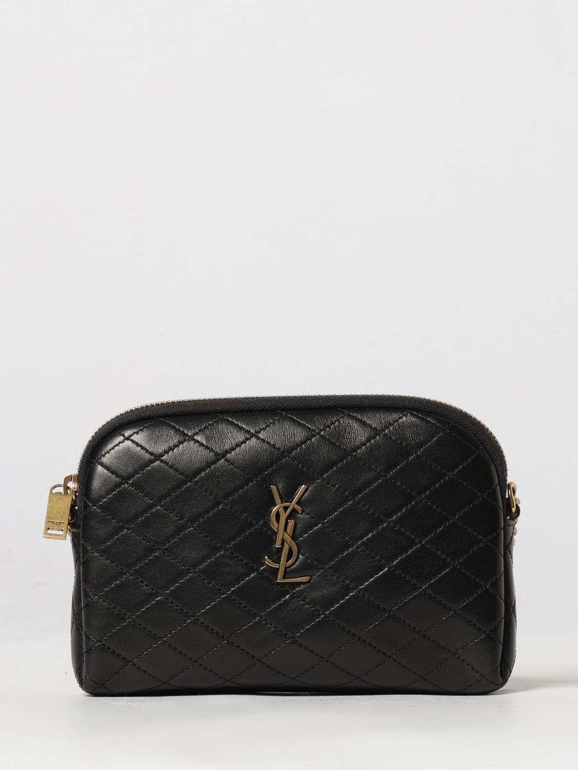 Saint Laurent Gaby Mini Crossbody Bag in Leather with YSL Monogram