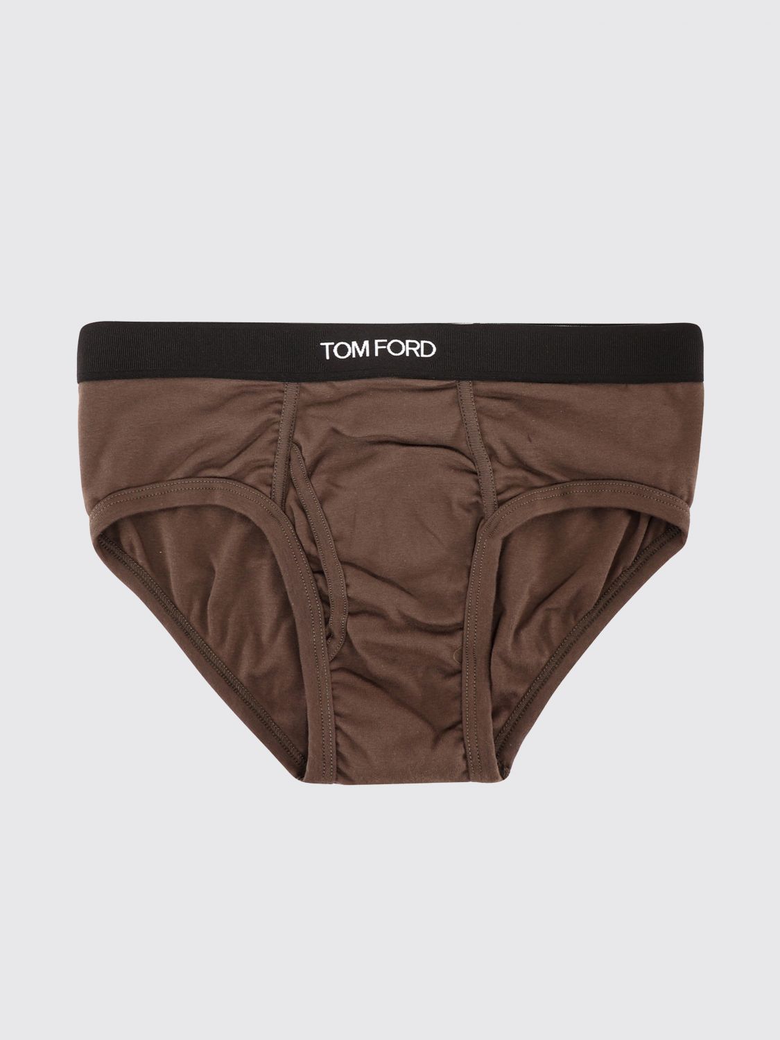 TOM FORD Stretch-Baumwoll-Slips mit kontrastierendem Logo-Bund