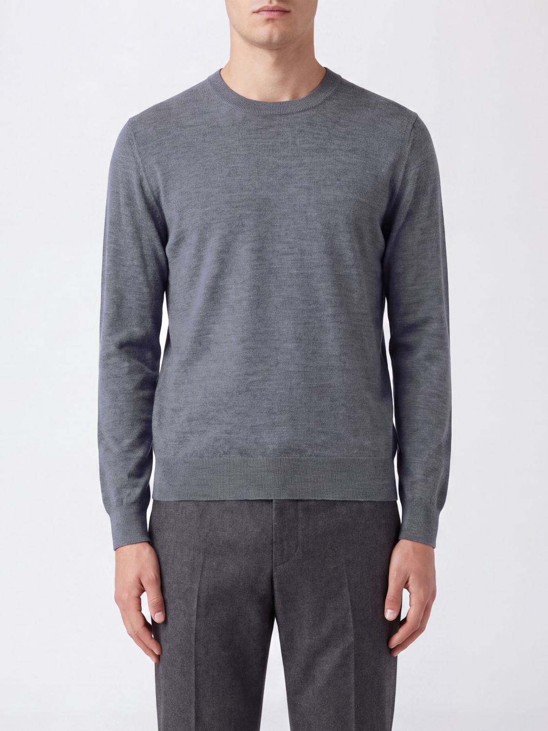 Brunello Cucinelli Cashmere And Silk Blend Crewneck Sweater In 黑色 1