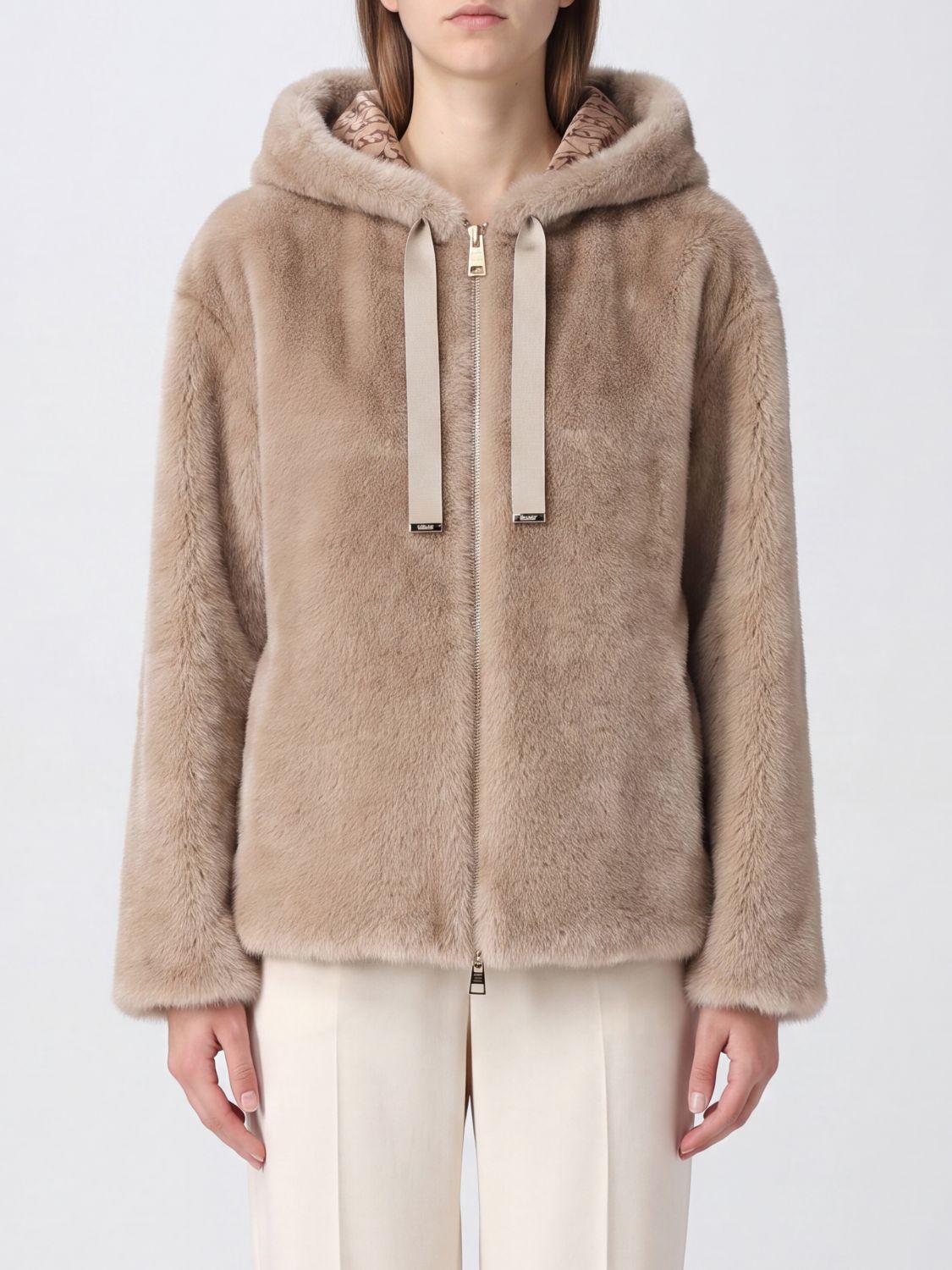 HERNO Jacket Woman color Yellow Cream