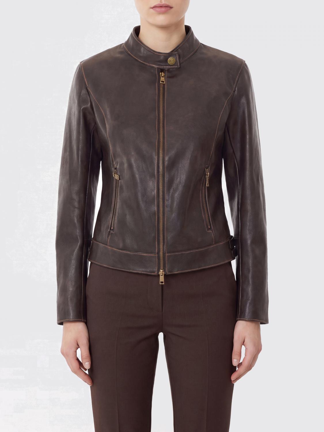 LIU JO Jacket Woman color Brown