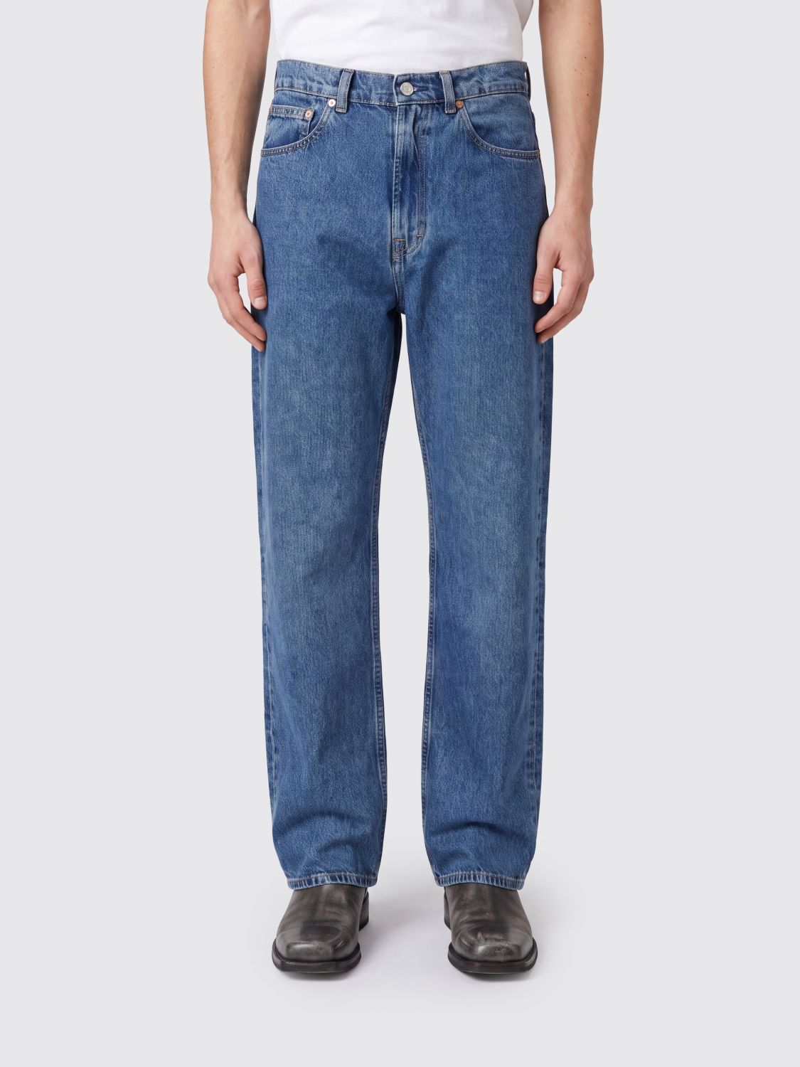 Our Legacy Third Cut Mid-Rise Straight Fit Jeans in Cotton Denim