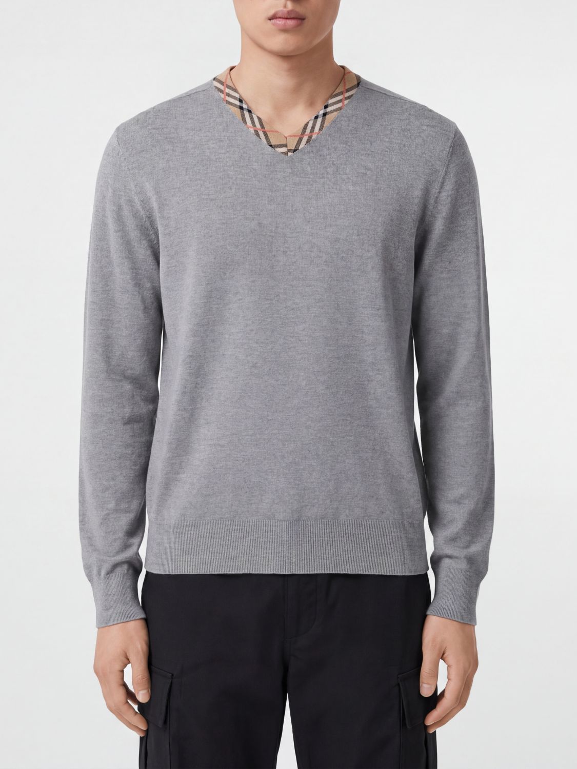 BURBERRY Sweatshirt Men color Grey