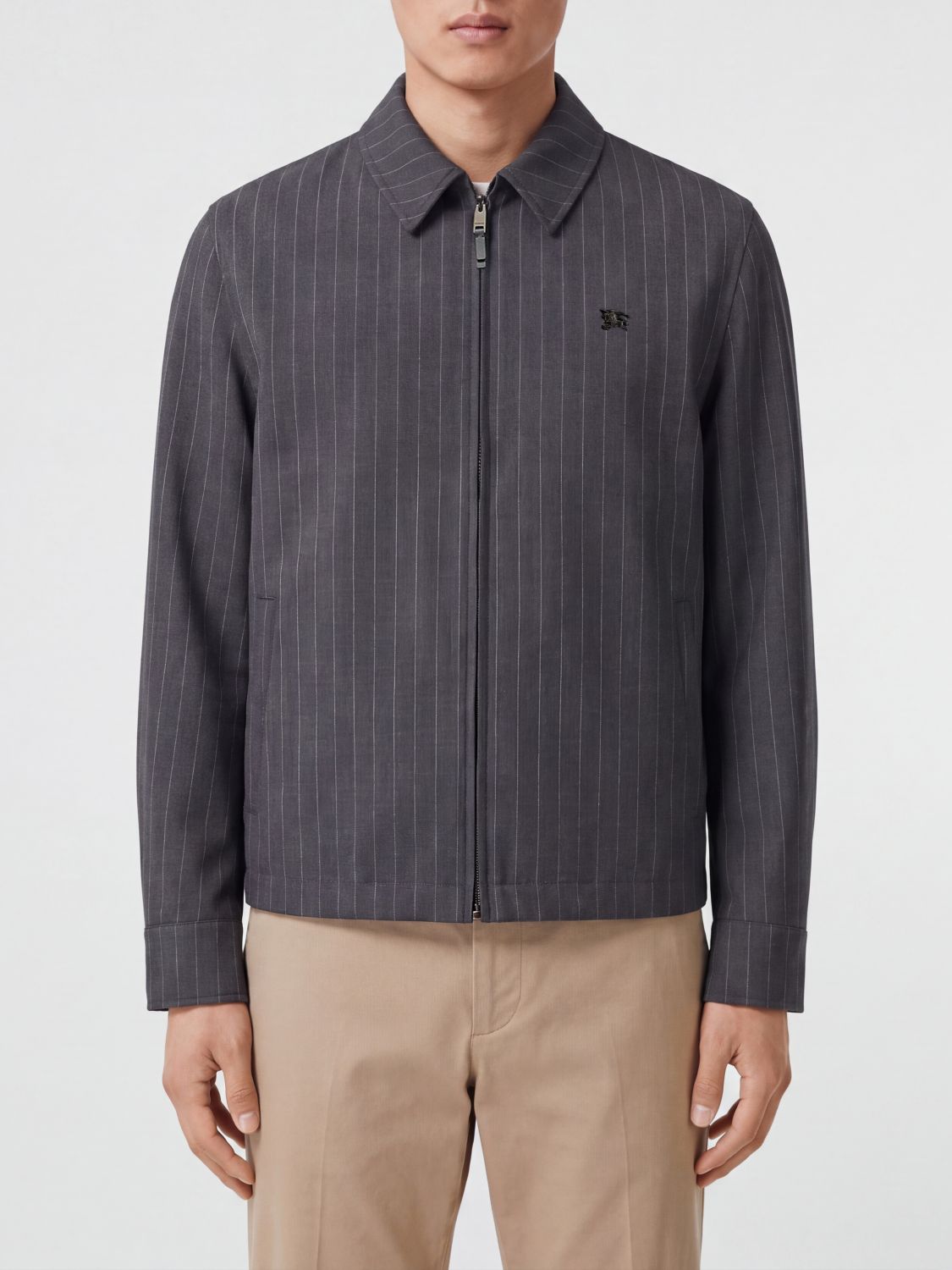 BURBERRY Jacket Men color Grey