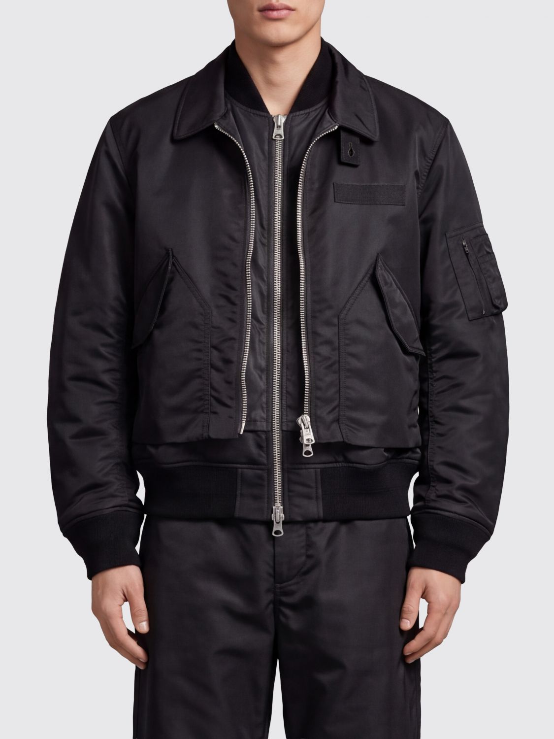 SACAI Jacket Men color Black