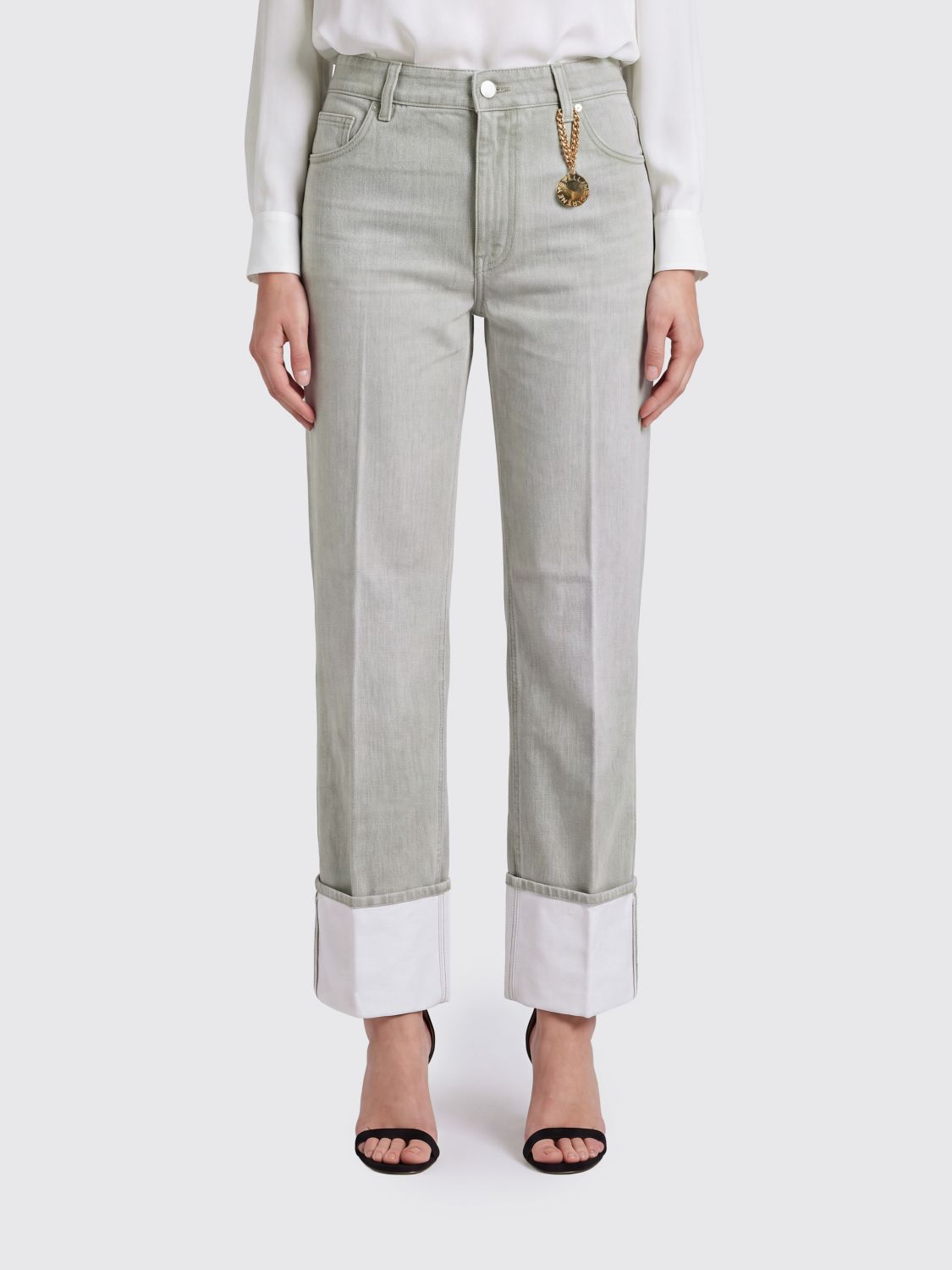 STELLA MCCARTNEY Jeans Woman color Grey