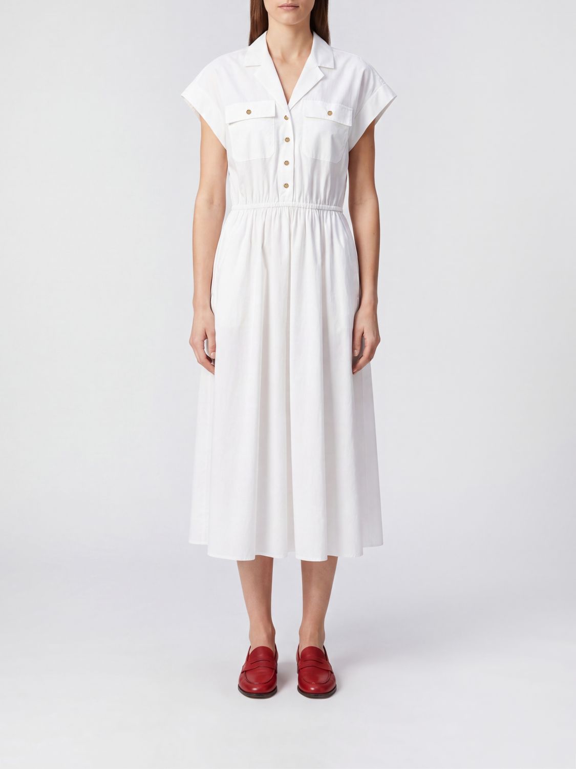 TORY BURCH Dress Woman color White
