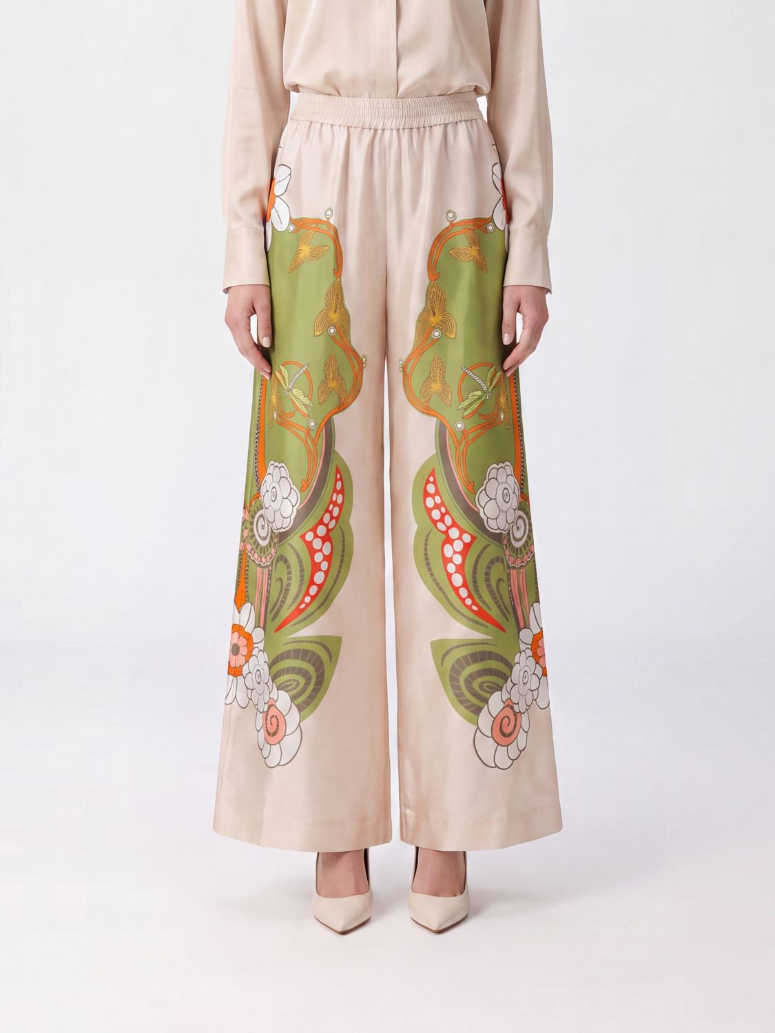 LA DOUBLEJ Pants Woman color Ivory