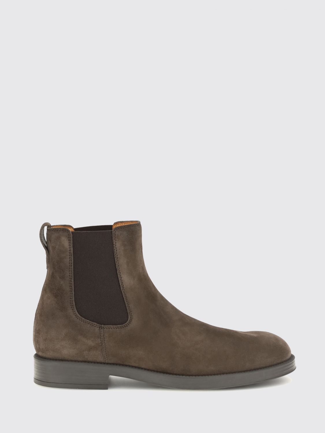 TOD’S Suede Chelsea Boots with T Timeless Logo
