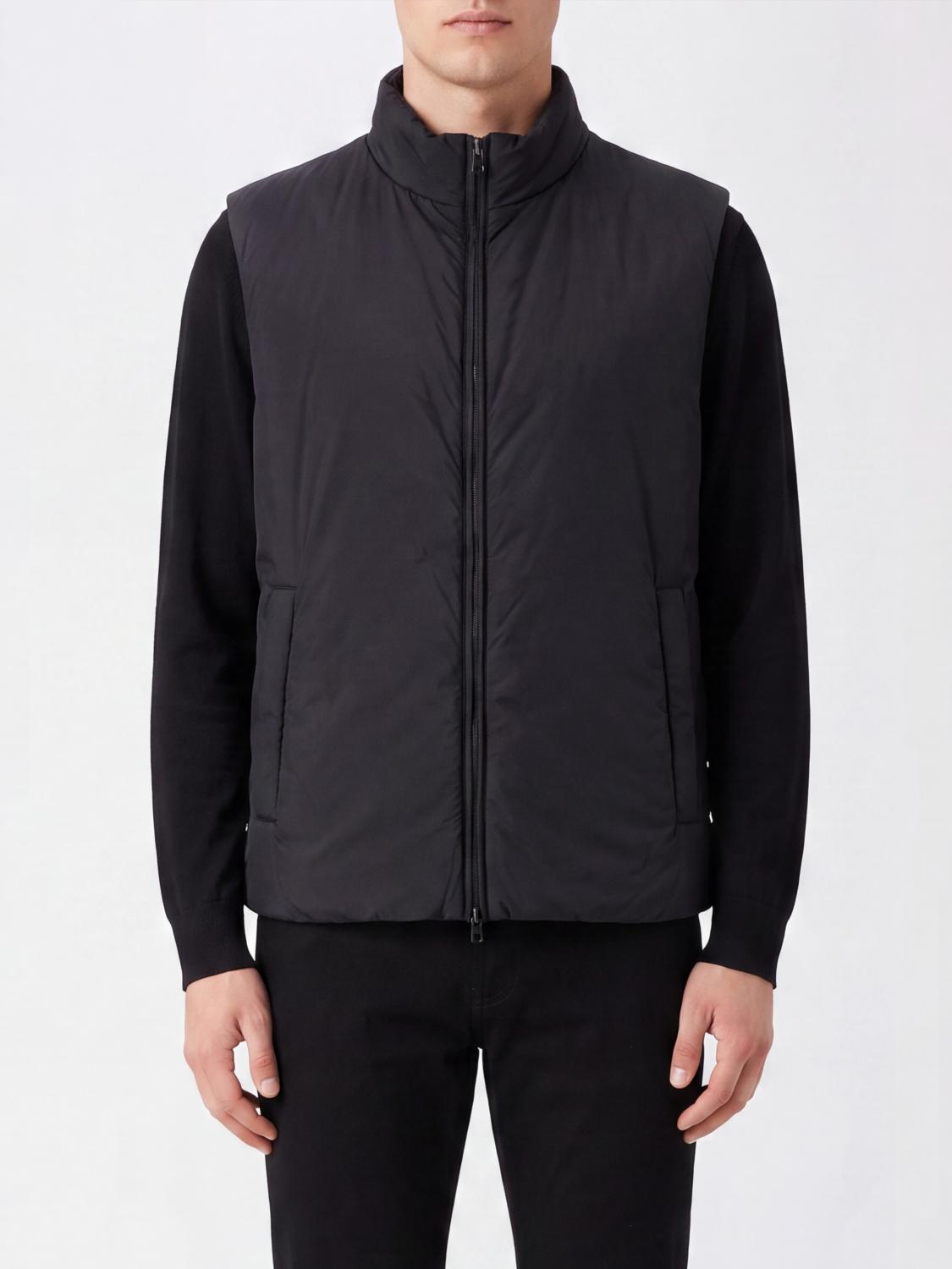 HERNO High Neck Water-Repellent Padded Gilet in Recycled Nylon