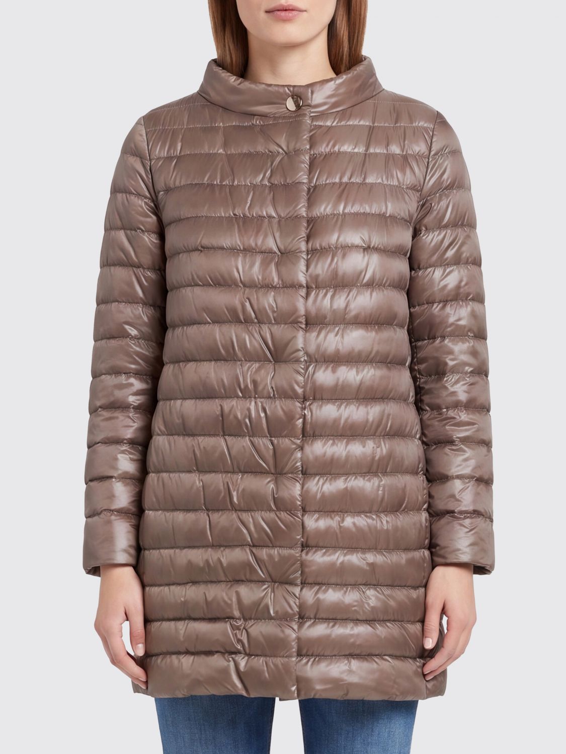 HERNO Rossella Ultra-Light Nylon Short Down Jacket with Mandarin Collar　HERNO Rossella マンダリンカラー付き超軽量ナイロン ショート ダウン ジャケット HERNO