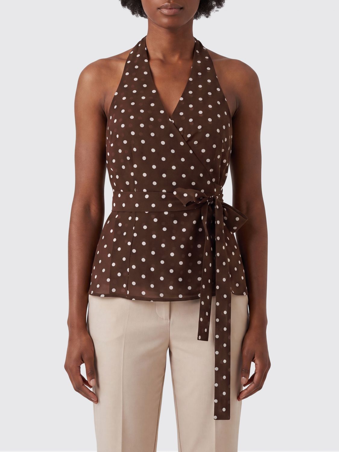 PAROSH Top Woman color Brown