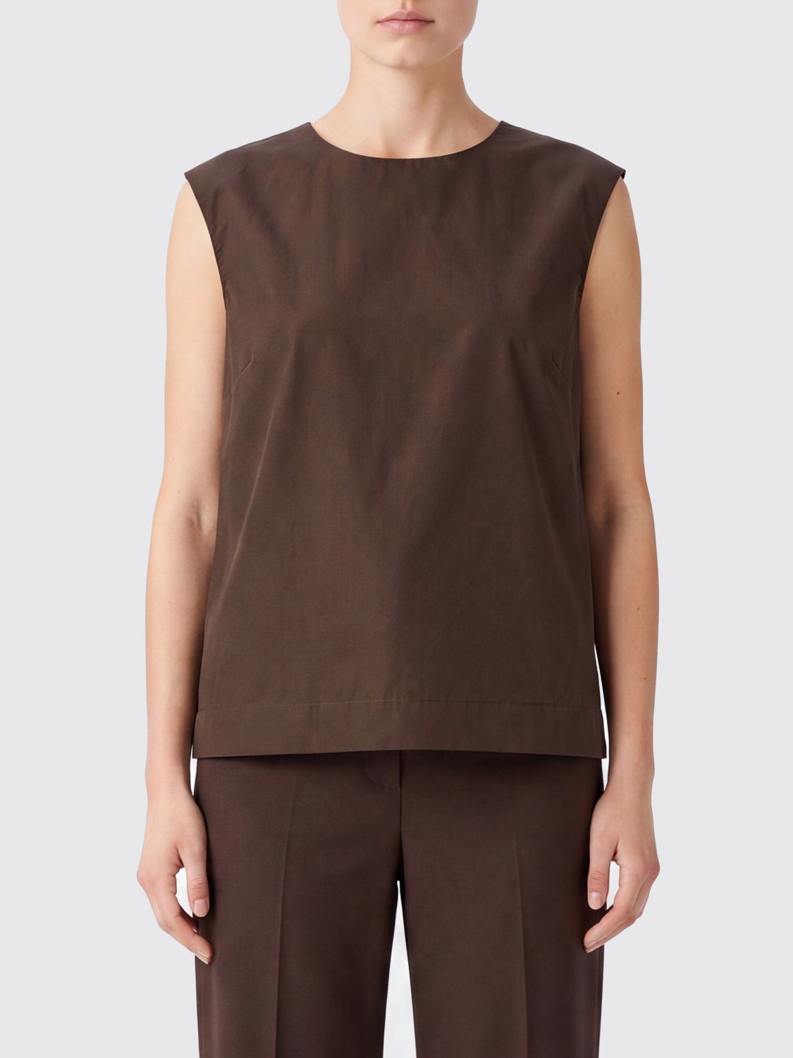 PAROSH Top Woman color Brown