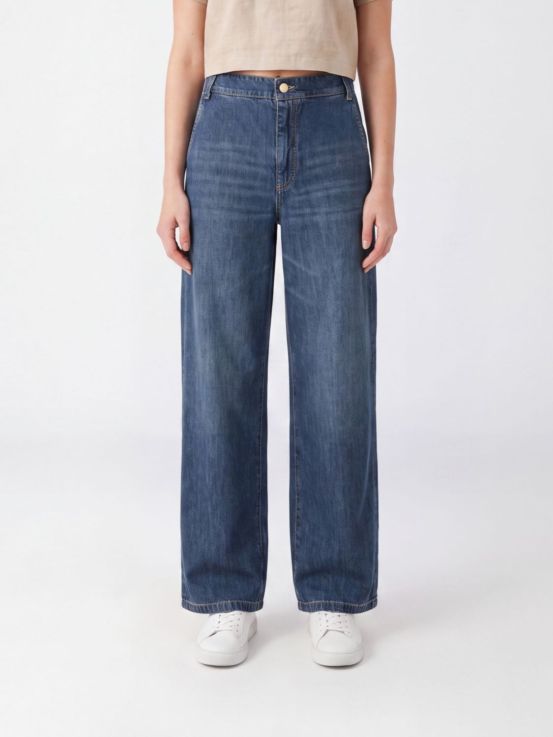 'S MAX MARA Jeans Woman color Blue