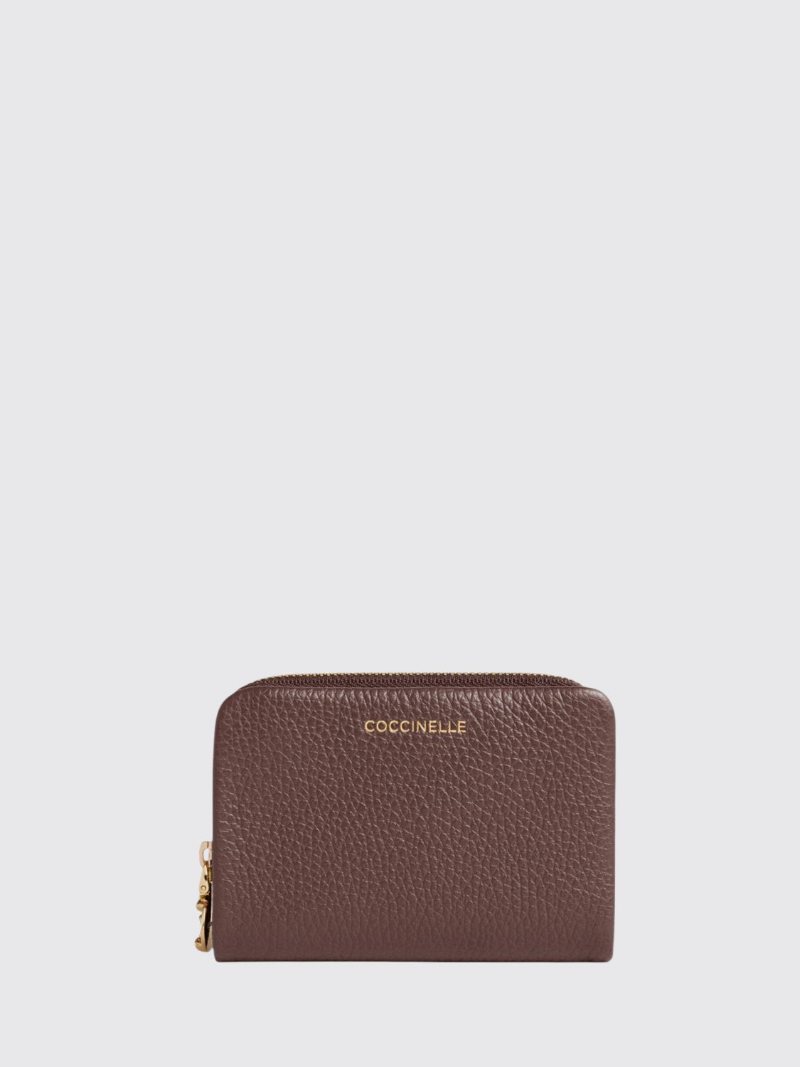 Coccinelle C-Me Softy Grained Leather Bifold Wallet with Zip