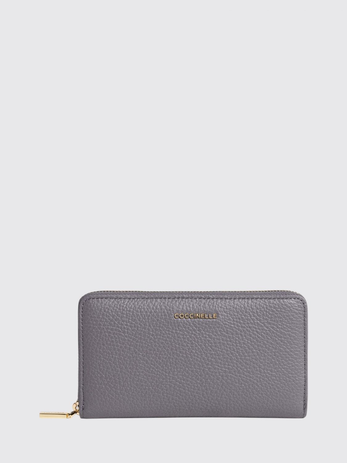 Coccinelle Metallic Soft Grained Leather Continental Wallet