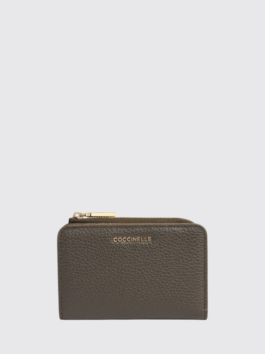 Coccinelle Metallic Soft Bifold Grained Leather Wallet · OS