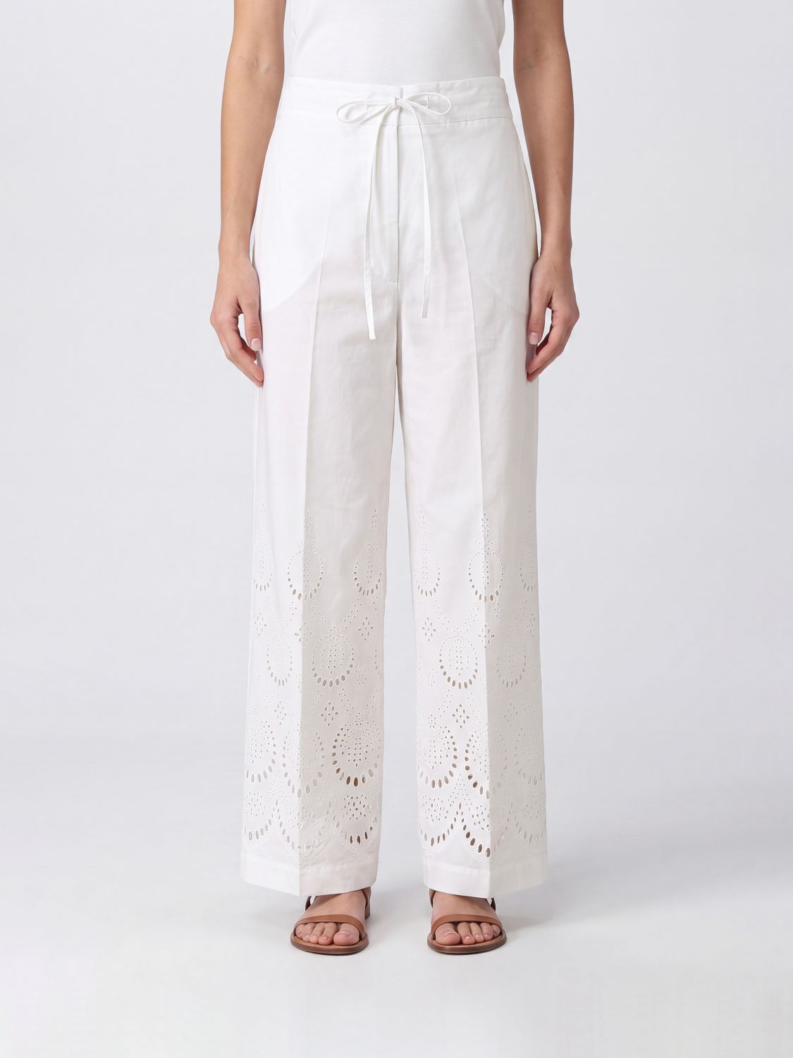 PAROSH Pants Woman color White