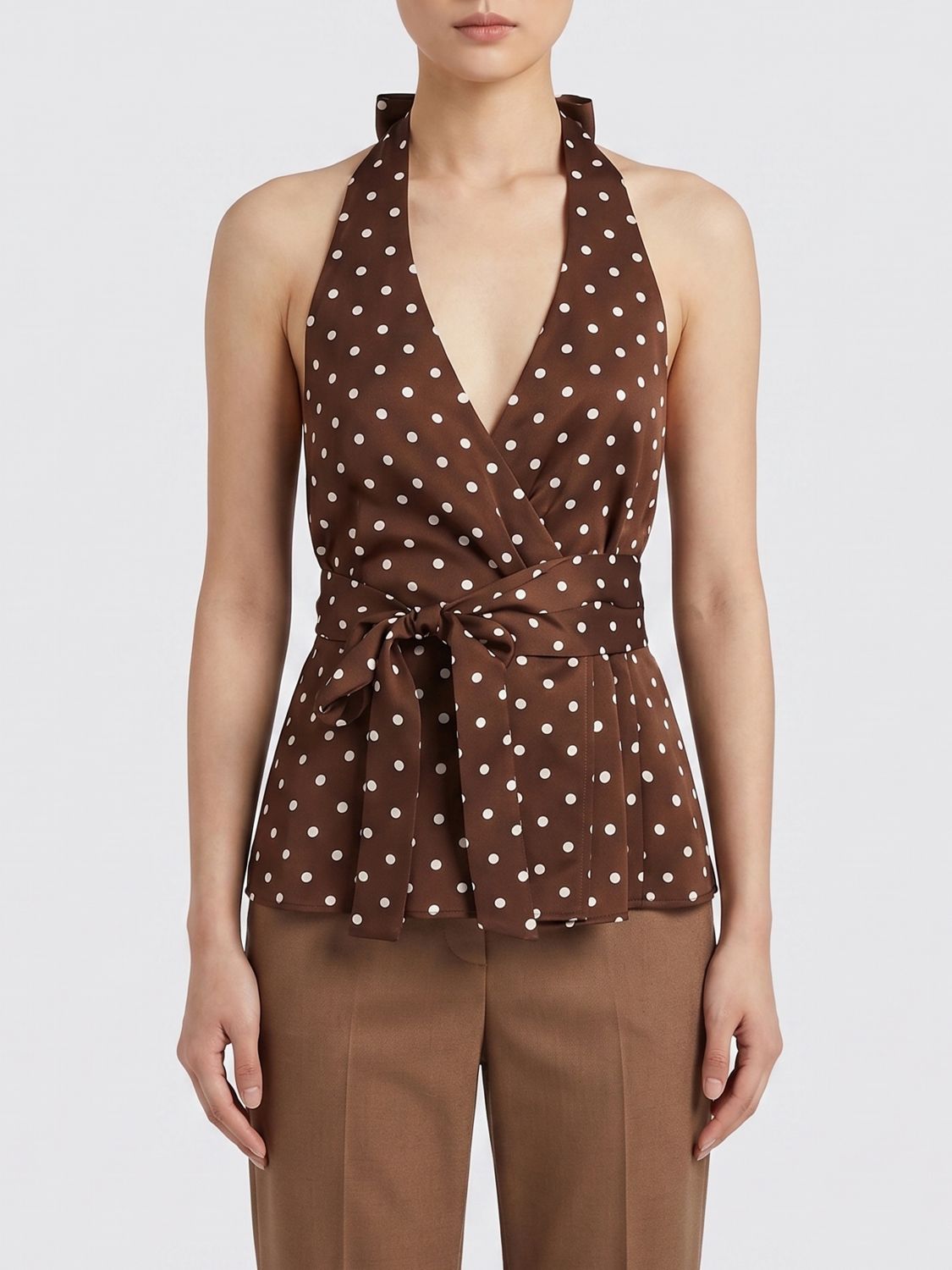 PAROSH Shirt Woman color Brown