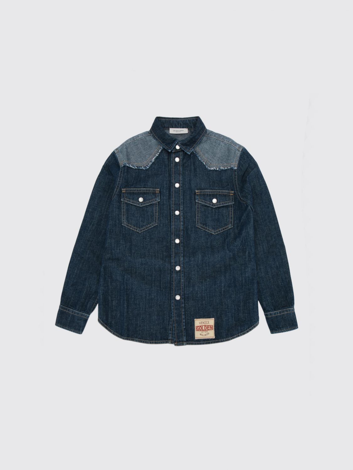 GOLDEN GOOSE Shirt Kids color Blue