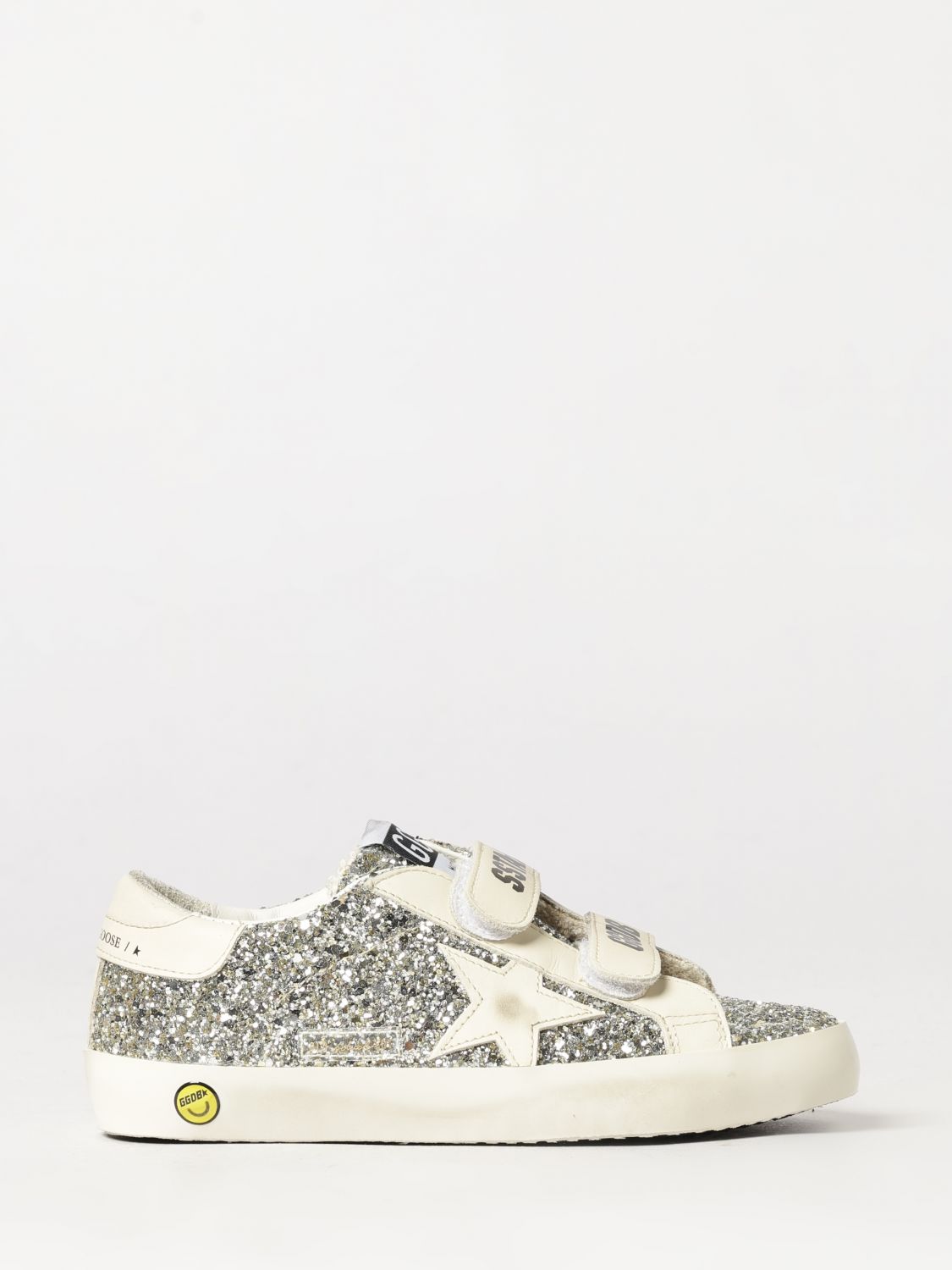 GOLDEN GOOSE Old School Sneakers für Jungen aus Leder und Glitzerstoff