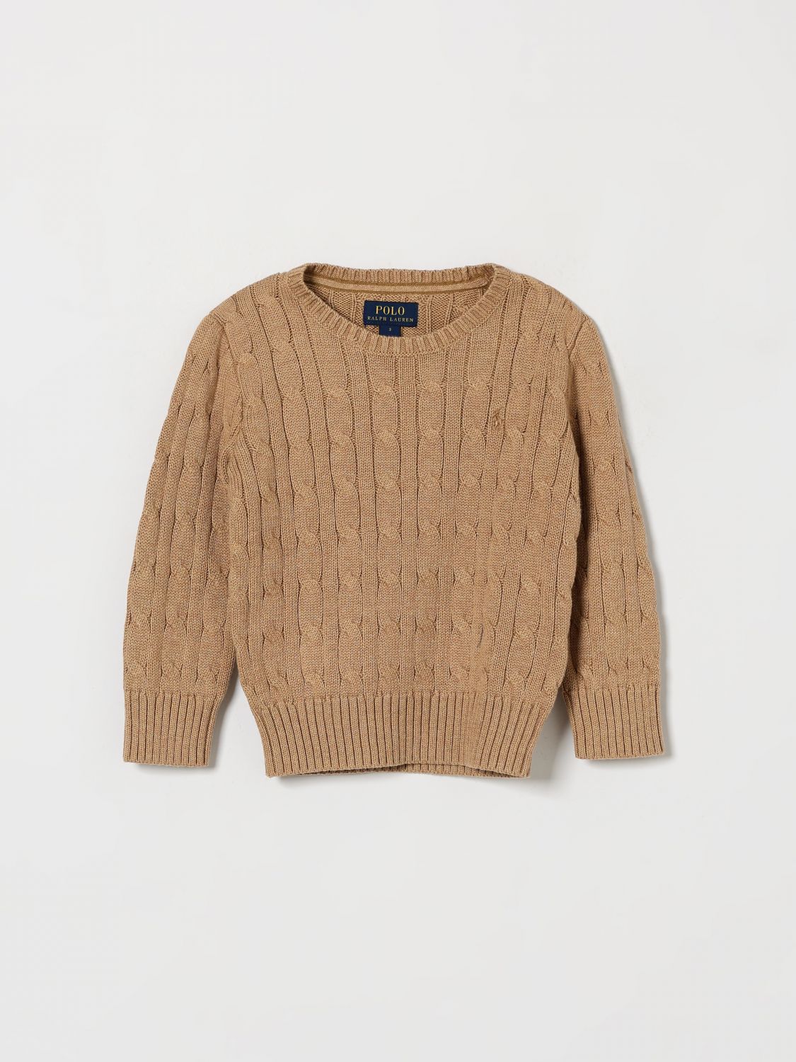 Polo Ralph Lauren Sweater Kids Color Camel In Brown