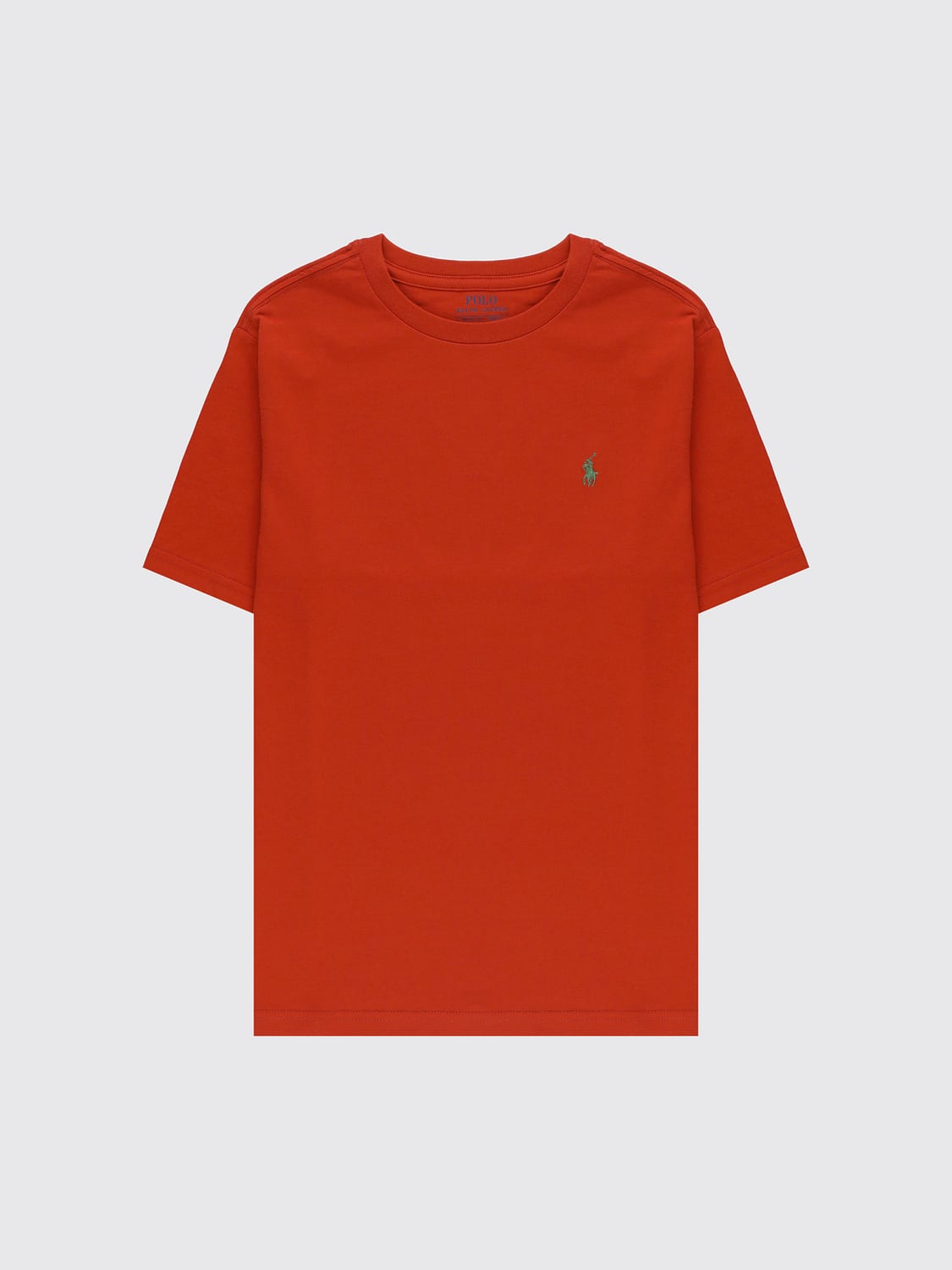 POLO RALPH LAUREN Boy's Cotton T-shirt with Embroidered Pony Logo