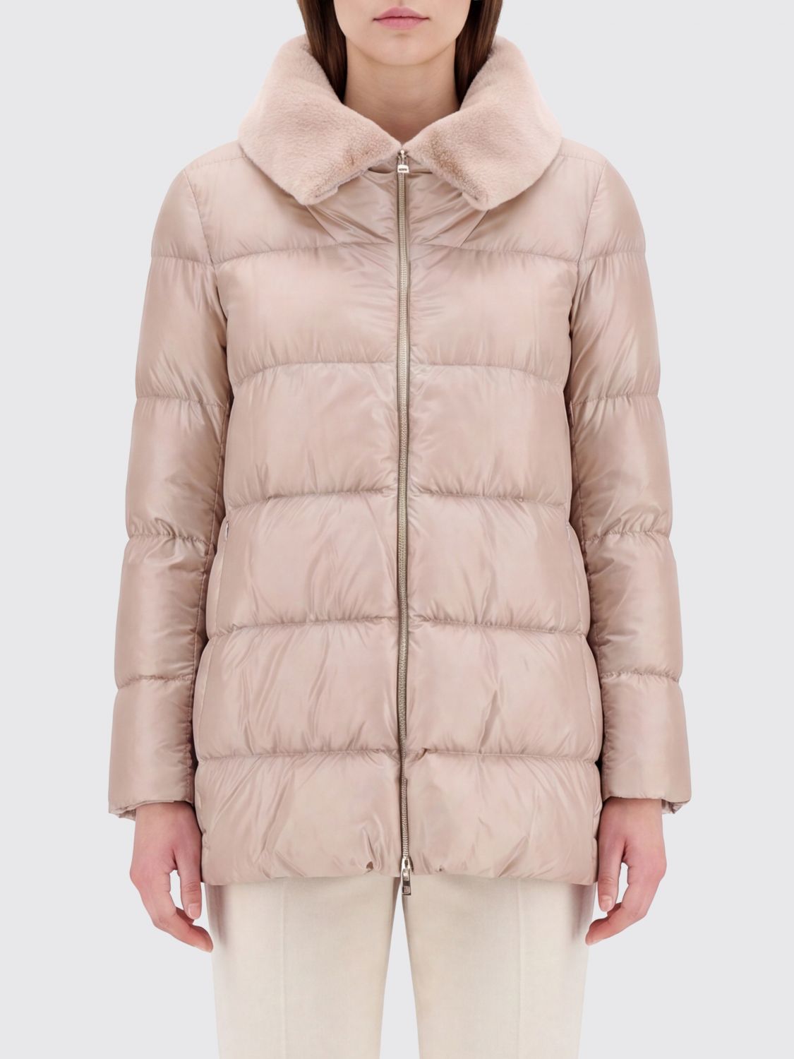 HERNO Jacket Woman color Yellow Cream