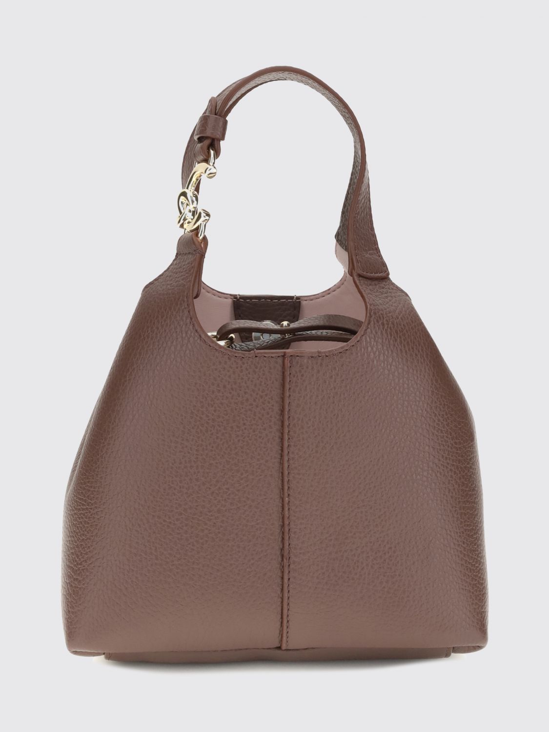 COCCINELLE Borsa a mano mini C-Easy in pelle martellata con pochette interna estraibile