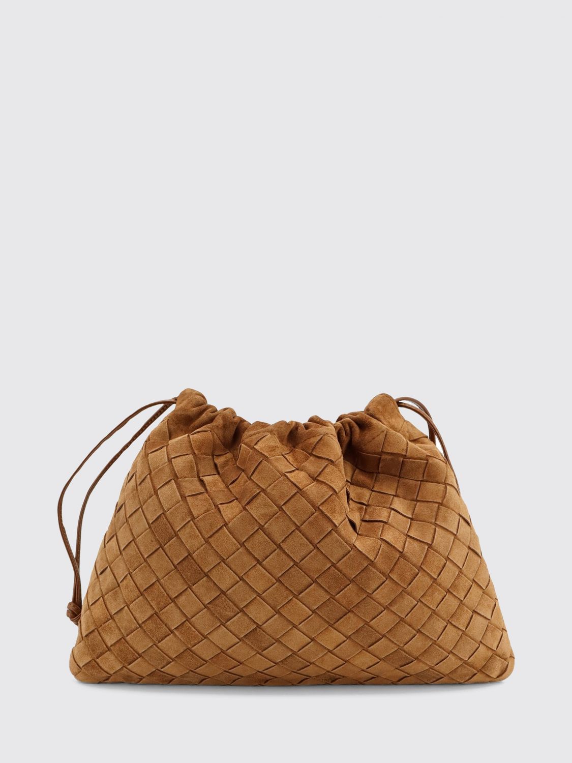 BOTTEGA VENETA Dustbag Clutch aus Kalbsleder mit Kordelzug