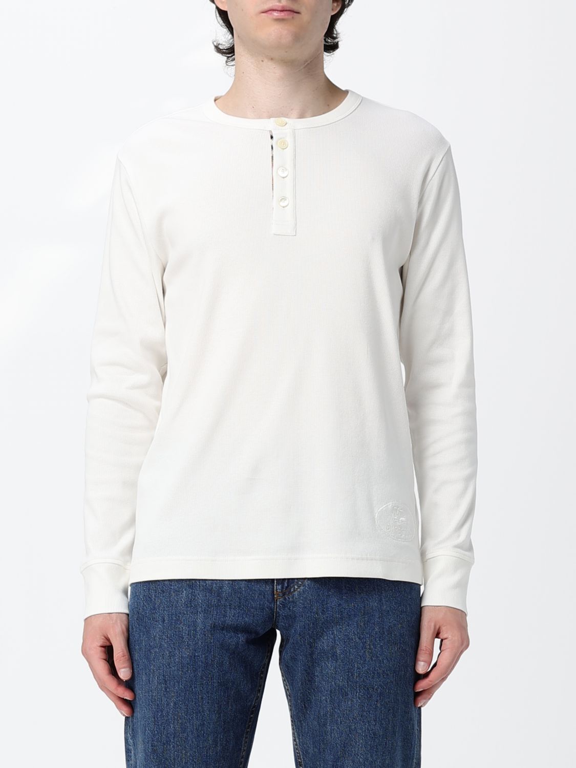 BURBERRY T-Shirt Men color White　バーバリー Tシャツ メンズ カラー ホワイト BURBERRY