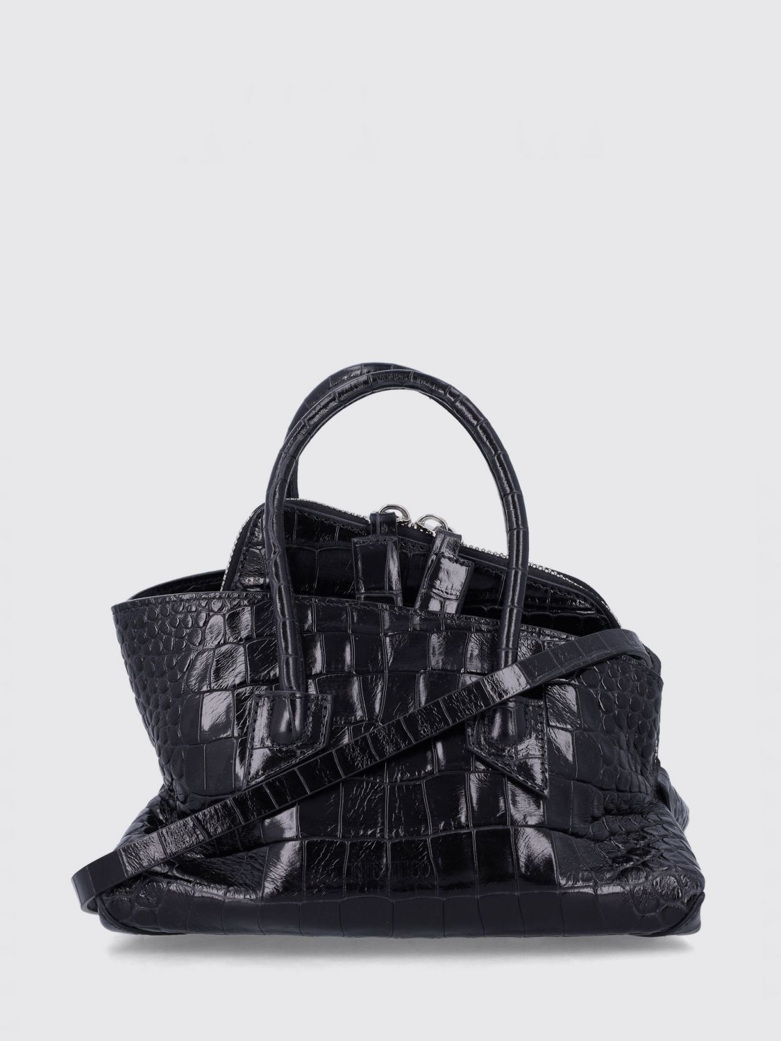 THE ATTICO Borsa La Passeggiata in pelle stampa cocco