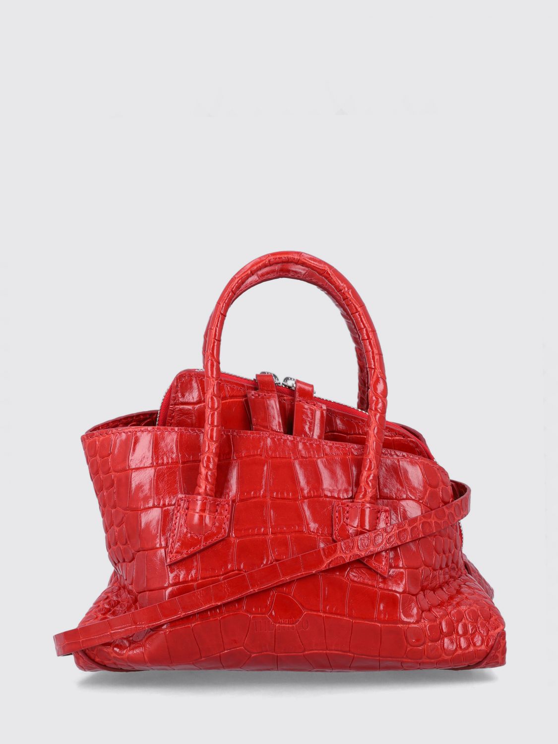 THE ATTICO Borsa La Passeggiata in pelle stampa cocco