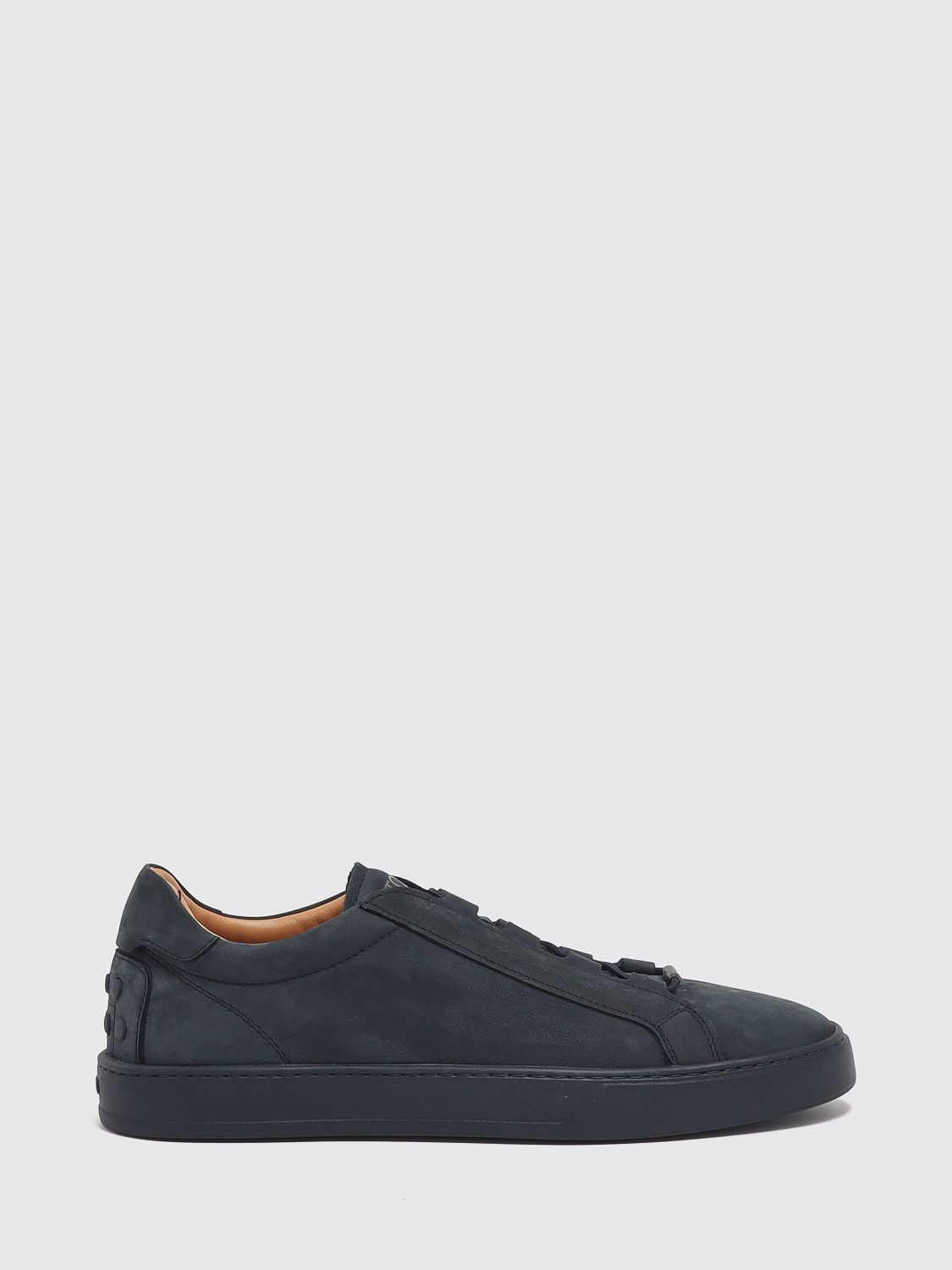Tod's Suede Leather Slip-On Sneakers with Heel Gommini