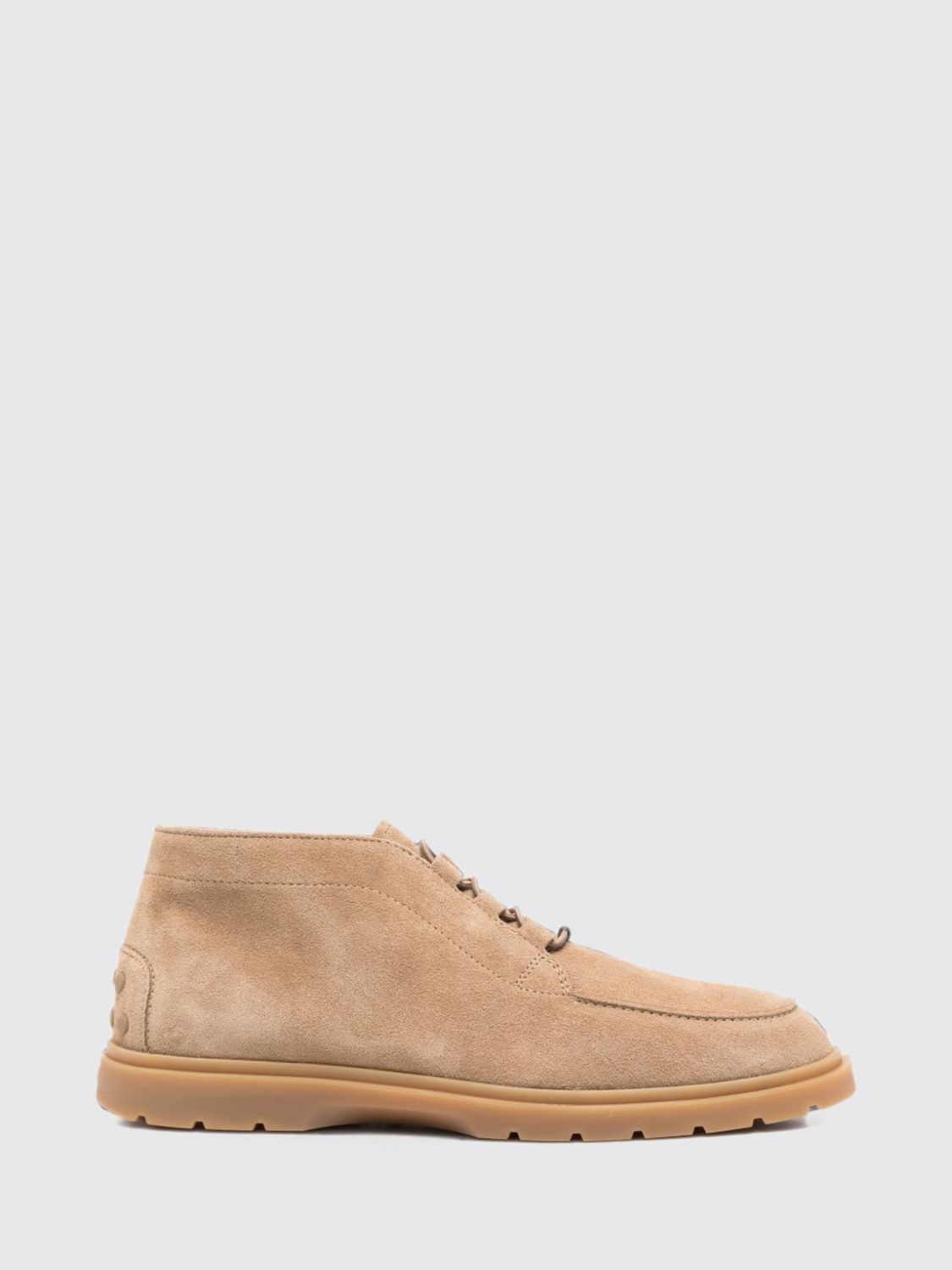 TOD'S Chukka-Stiefel aus Kalbswildleder mit runder Kappe und Gummisohle