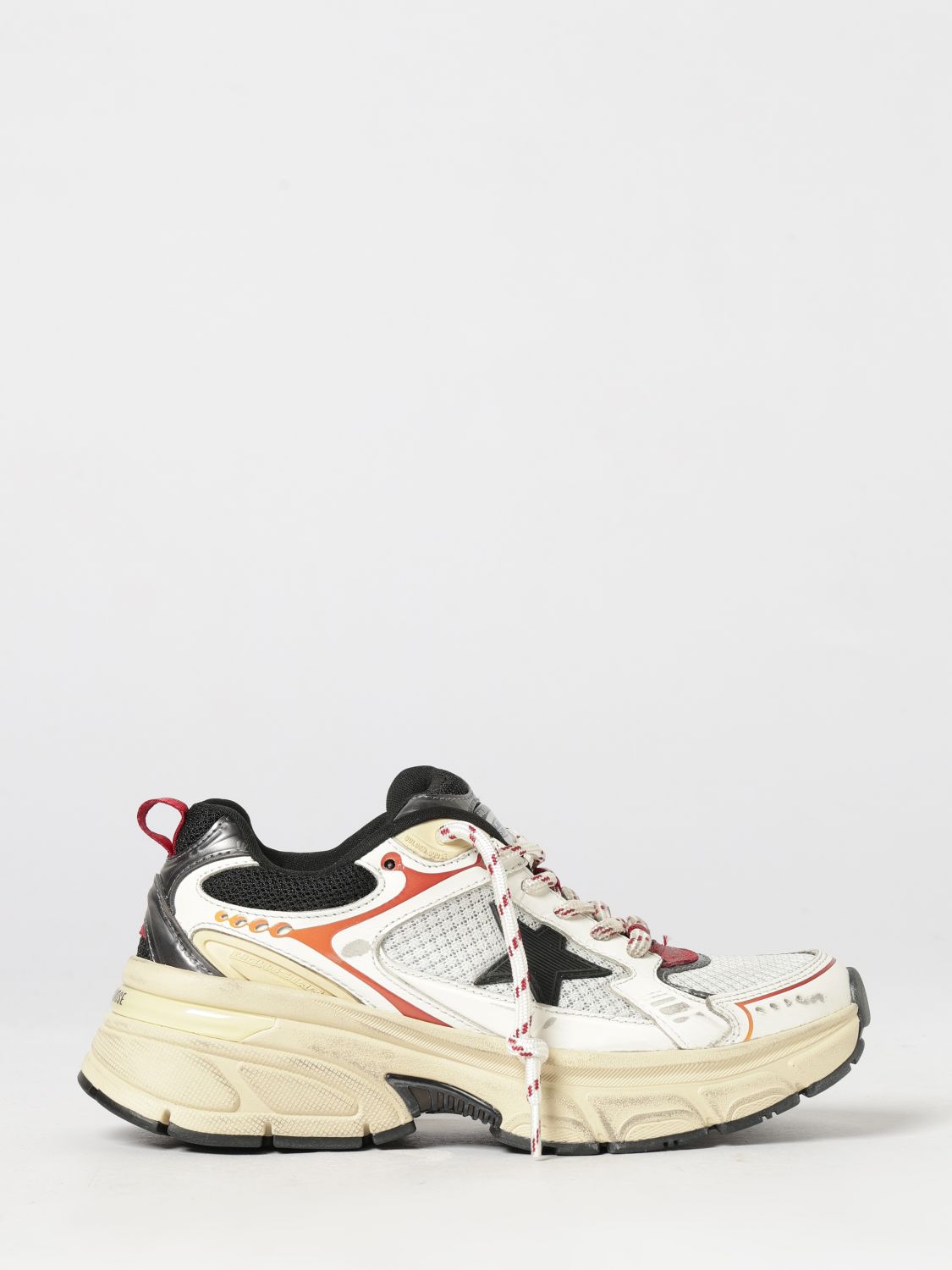 GOLDEN GOOSE Niedrige Lightstar-Sneaker von aus Kalbsleder mit Used-Effekt