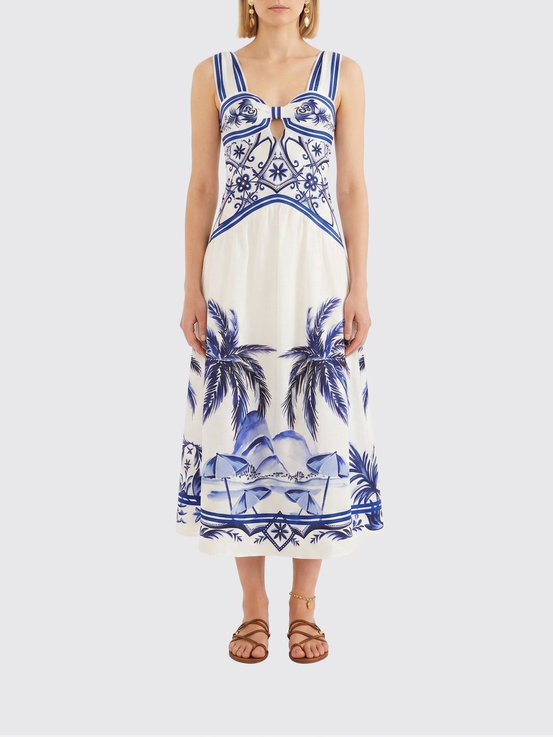 FARM RIO Dress Woman color White
