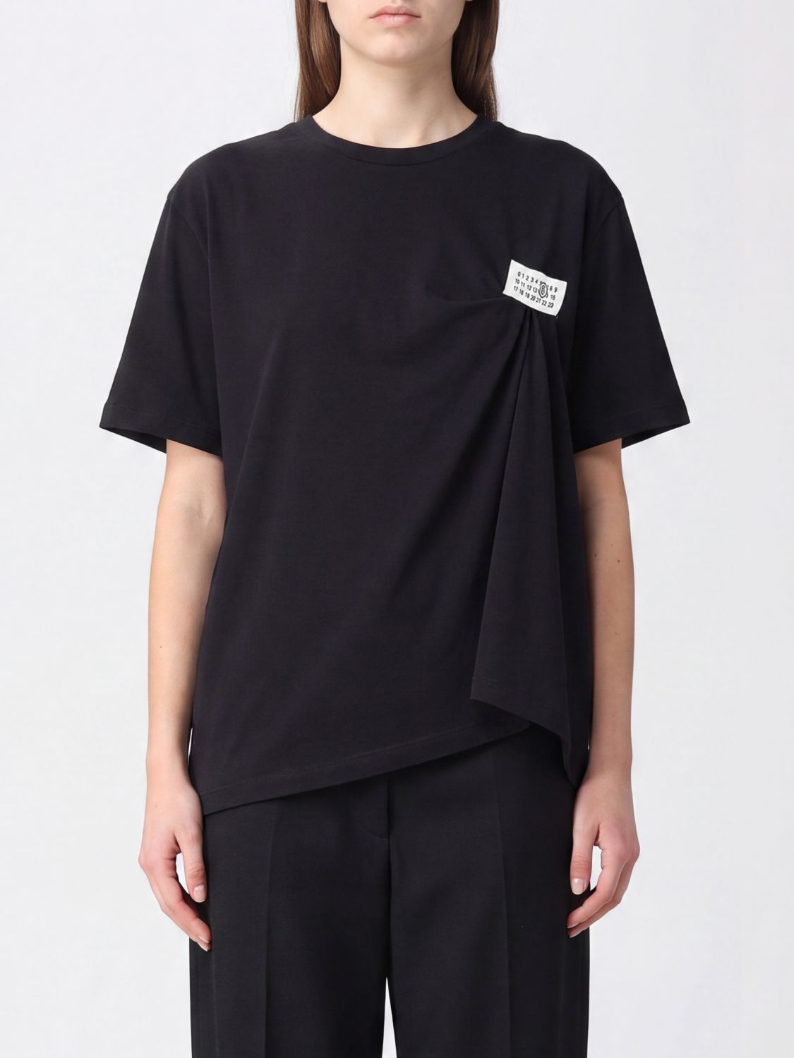 MM6 MAISON MARGIELA Polo Shirt Woman color Black