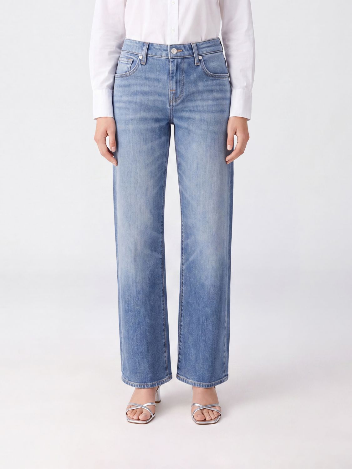 7 FOR ALL MANKIND Jeans Woman color Blue