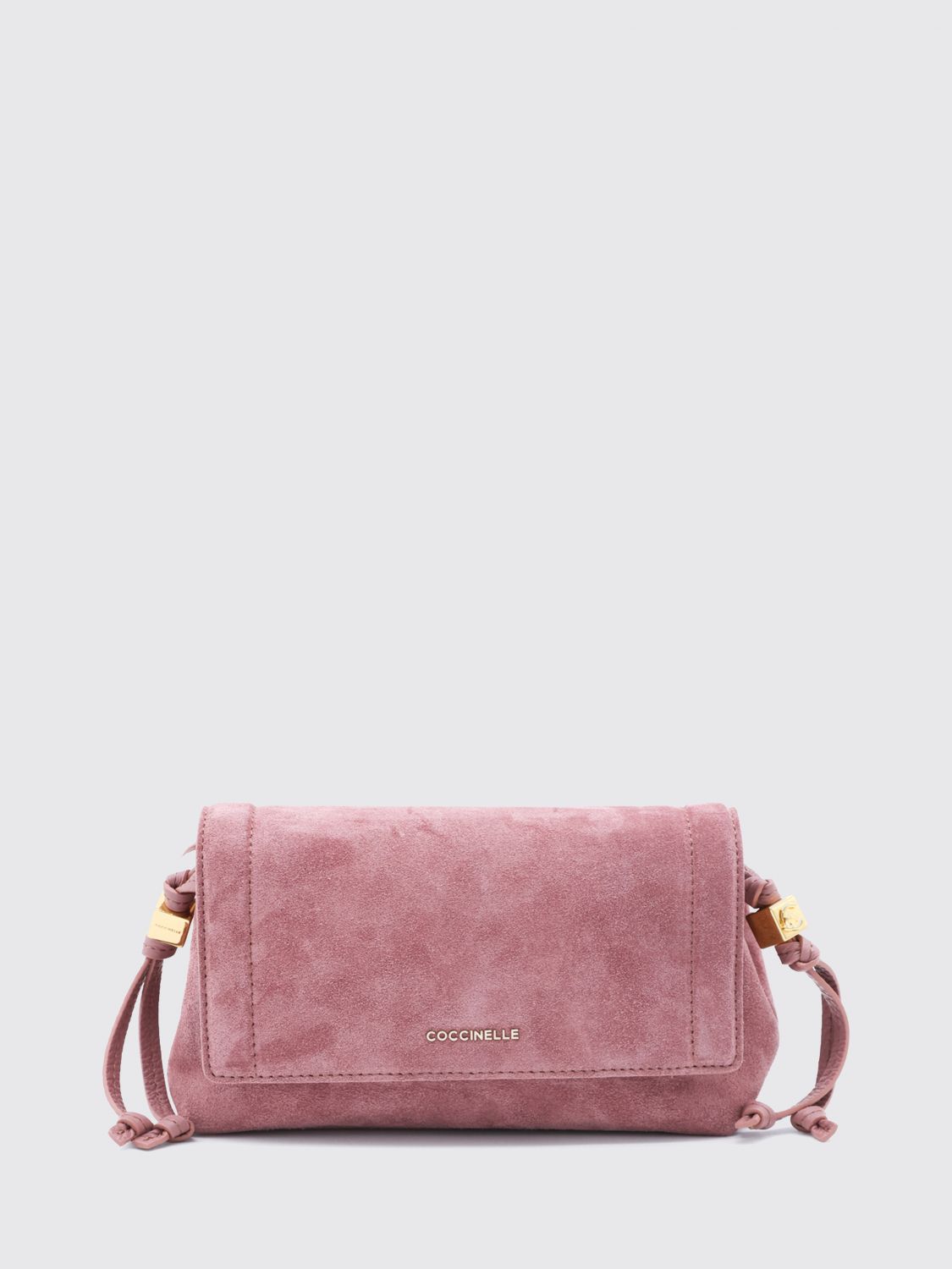 COCCINELLE Mini borsa Thess in pelle scamosciata con tracolla amovibile