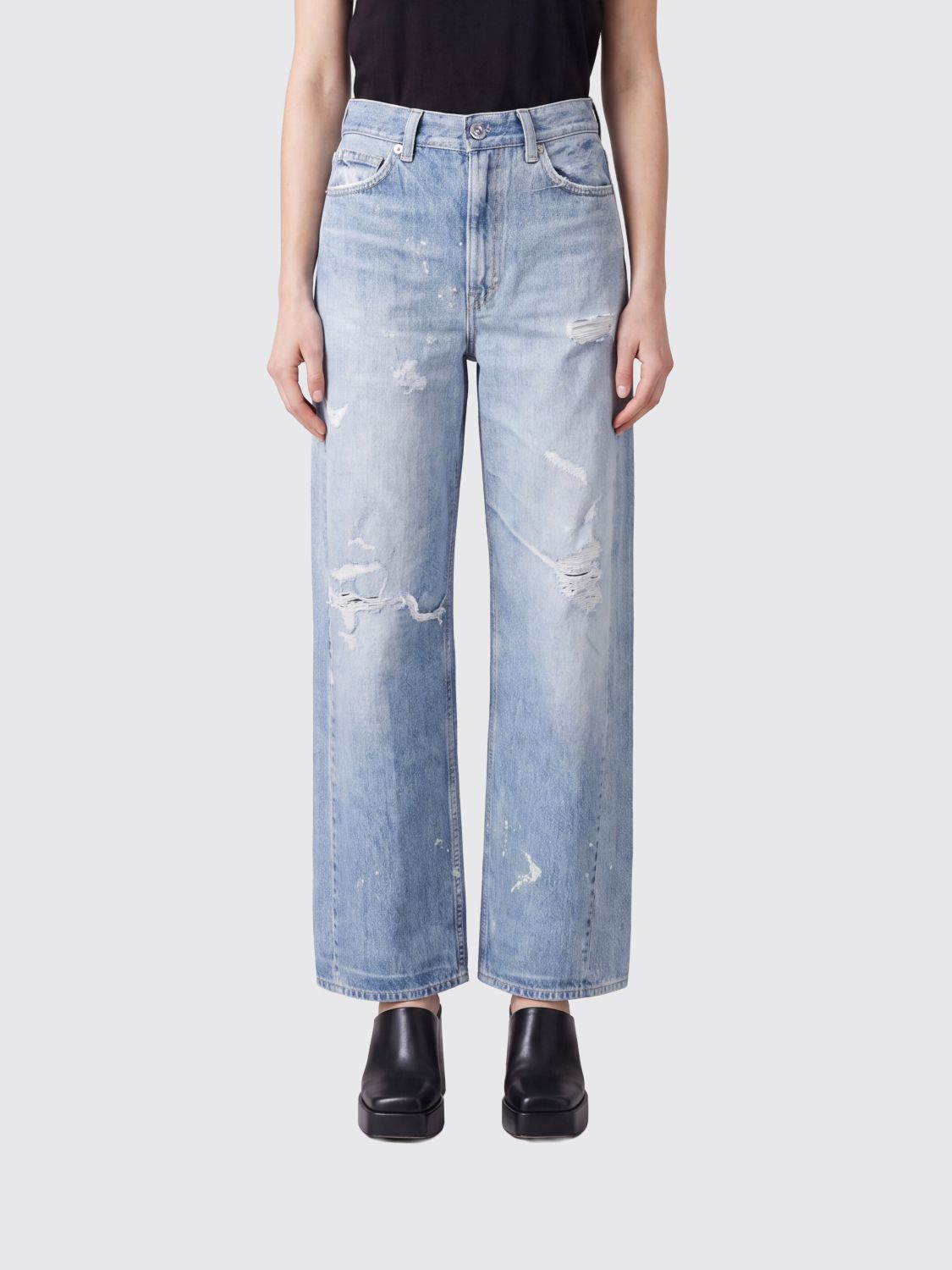 Our Legacy Full Cut Straight-Leg Jeans with Trompe-l'ail Effect