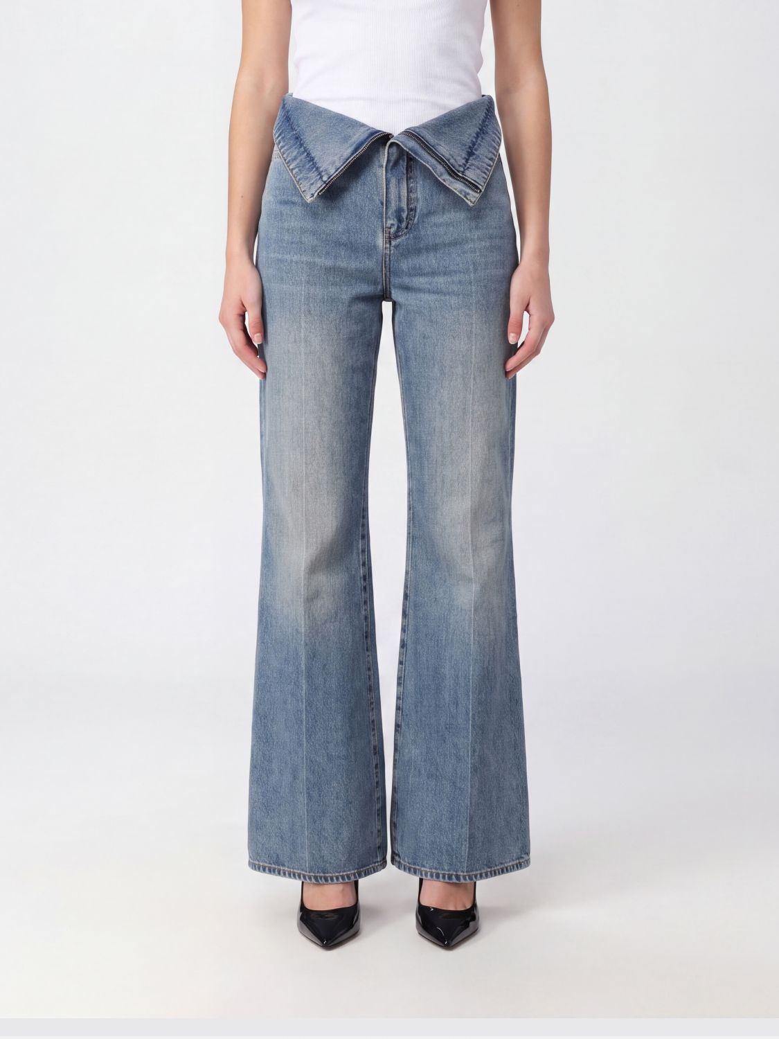 McQueen High-Waisted Flared Jeans