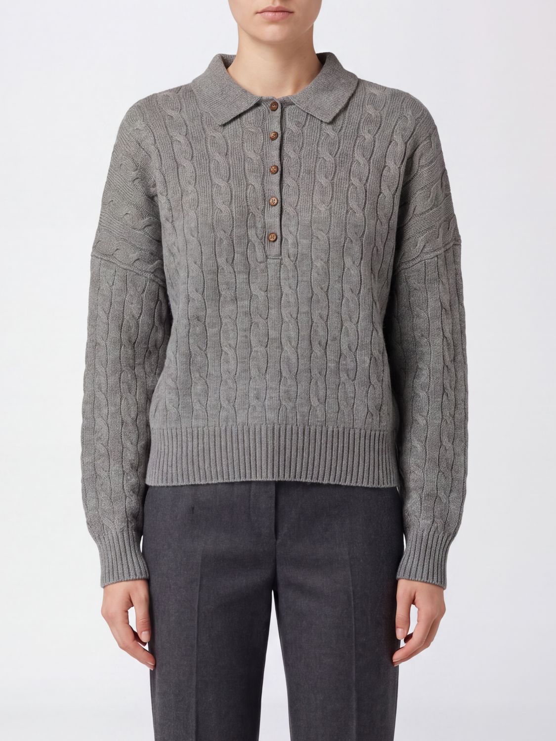 POLO RALPH LAUREN Polo Shirt Woman color Grey