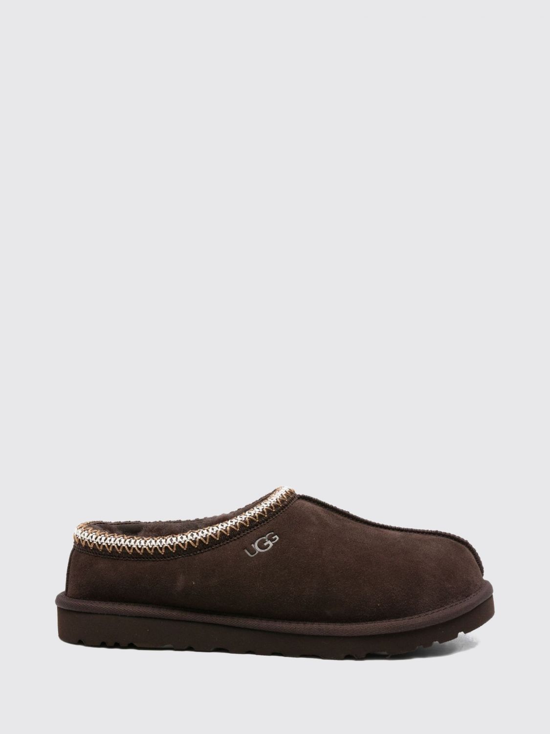 UGG Tasman II Wildlederpantoffeln mit Wollfutter und Kontrastnähten